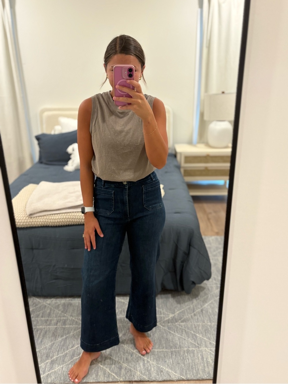 Pilcro By Anthropologie The Skipper Wide Leg Jeans Size 27
